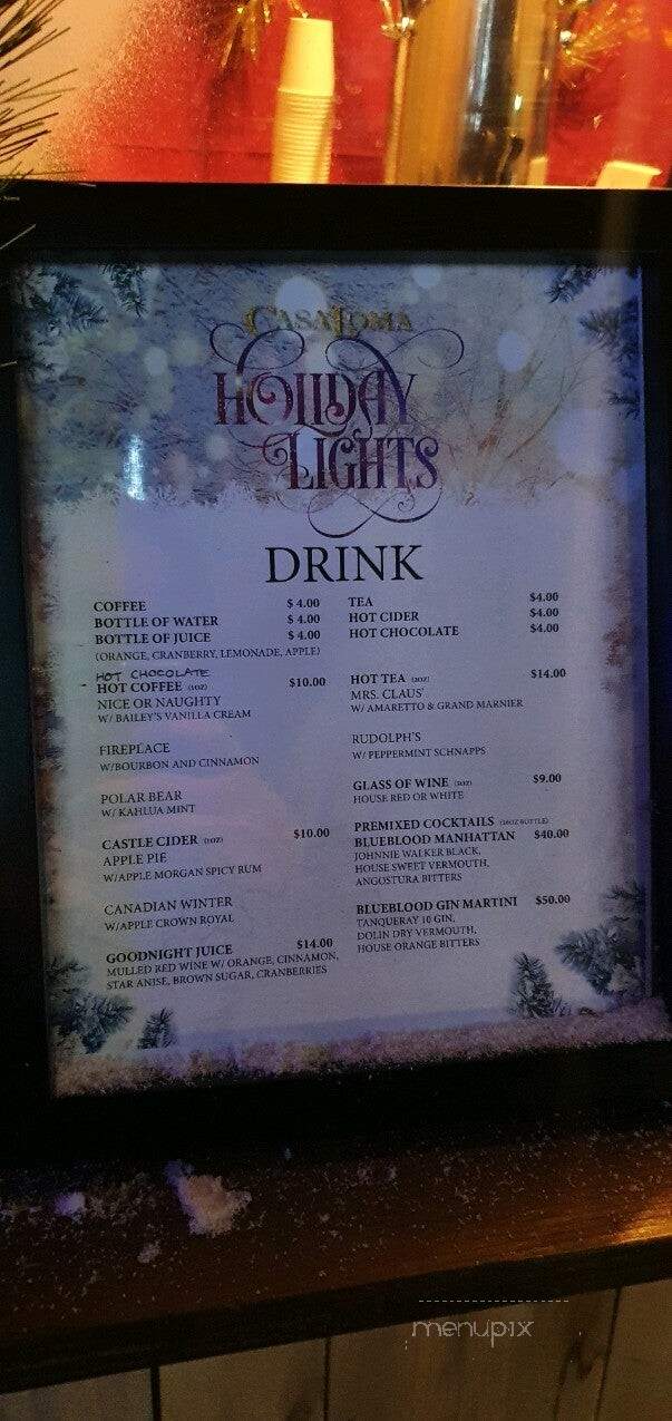 The Garden at Casa Loma - Toronto, ON menu_pic