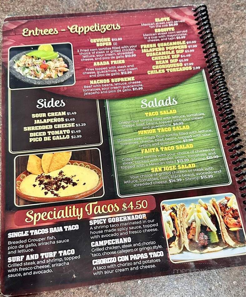 Casa Amigos Mexican Bar & Grille - Jacksonville, FL menu_pic
