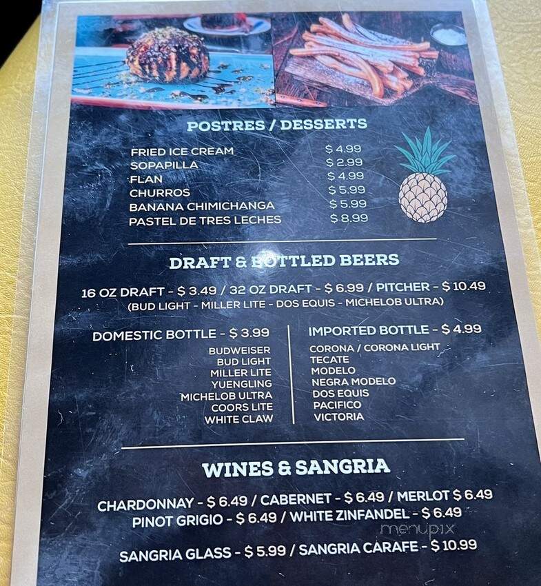 Casa Amigos Mexican Bar & Grille - Jacksonville, FL menu_pic