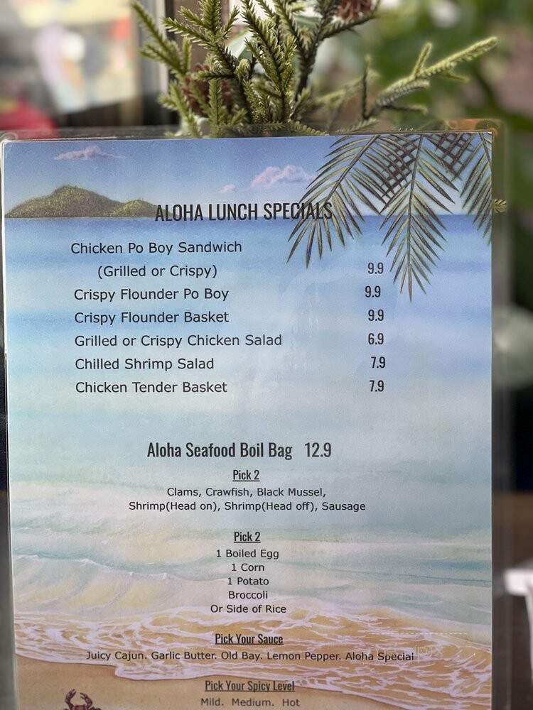Aloha Krab - Bergenfield, NJ menu_pic