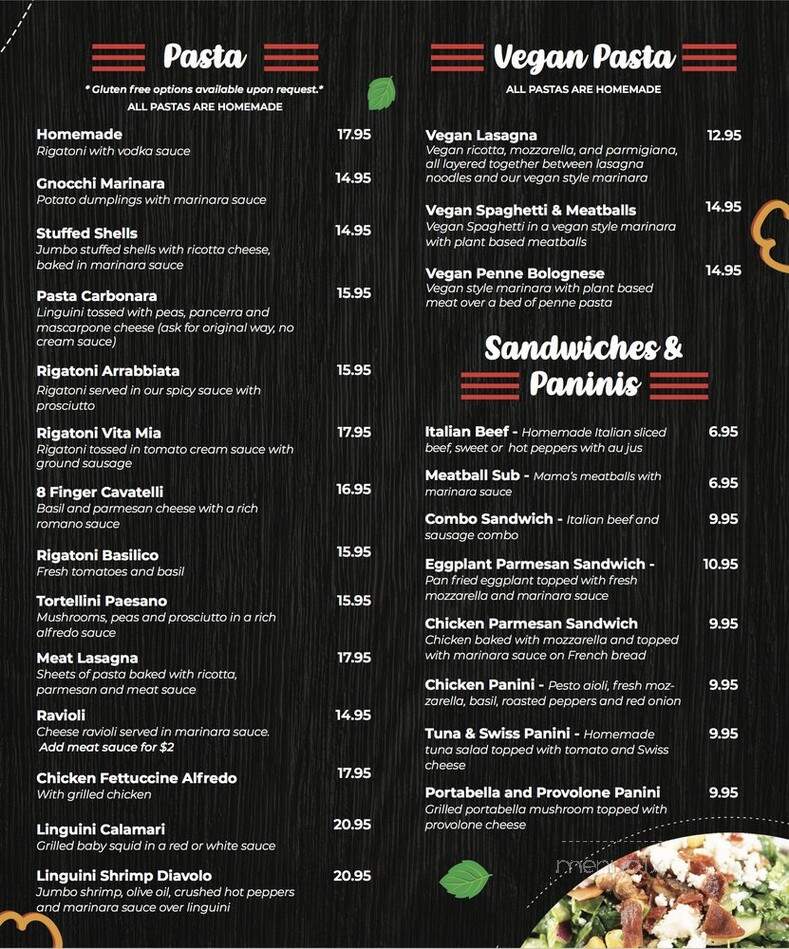 Capri Xpress - Lemont, IL menu_pic