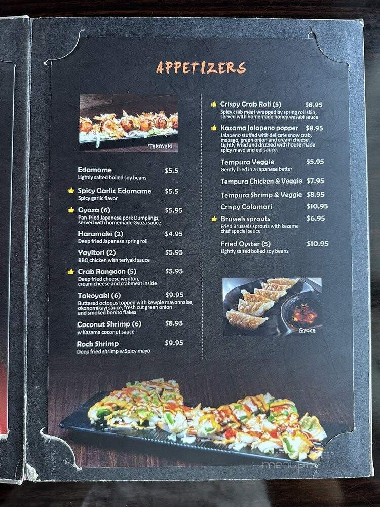 Kazama Ramen Bar - Tulsa, OK menu_pic