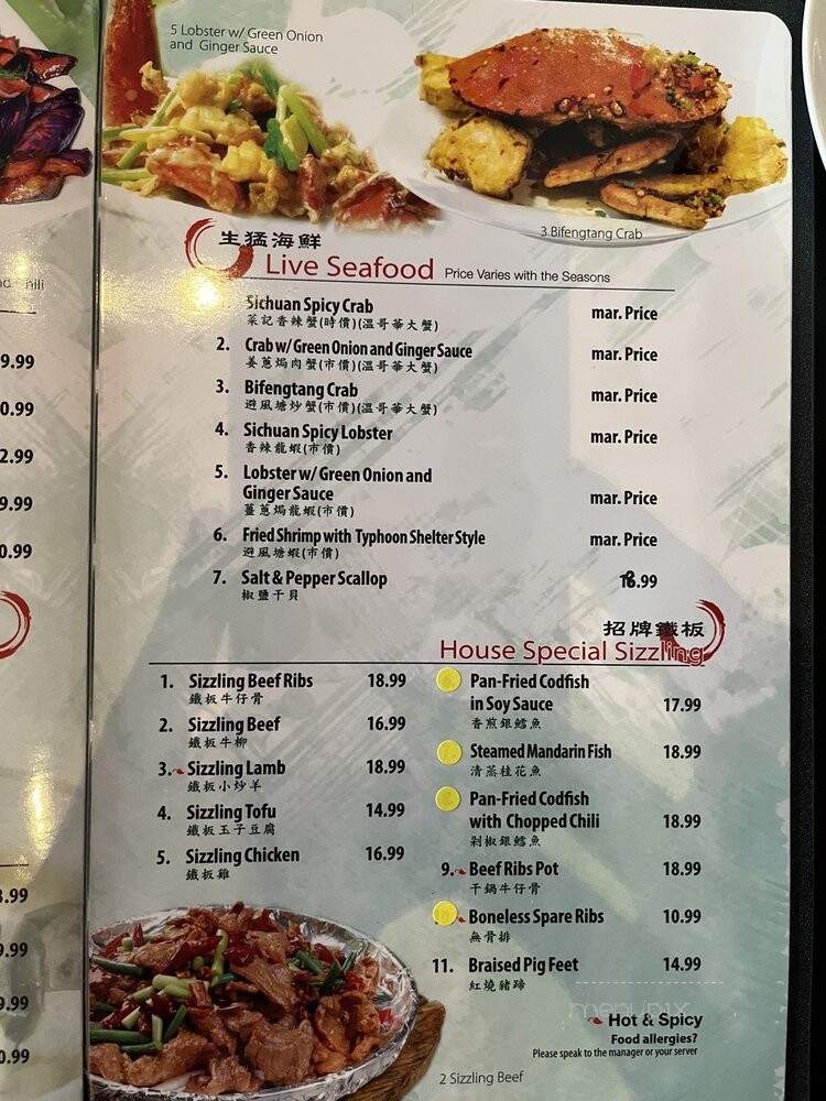 Tianluo Bistro - Wichita, KS menu_pic