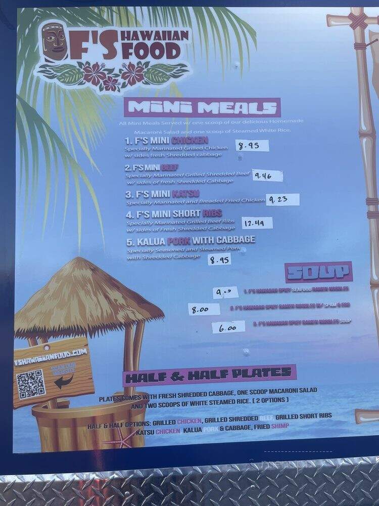 Fs Hawaiian Food - Tulsa, OK menu_pic
