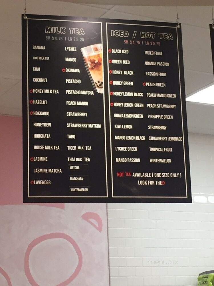 Teddy Boba - Rocklin, CA menu_pic
