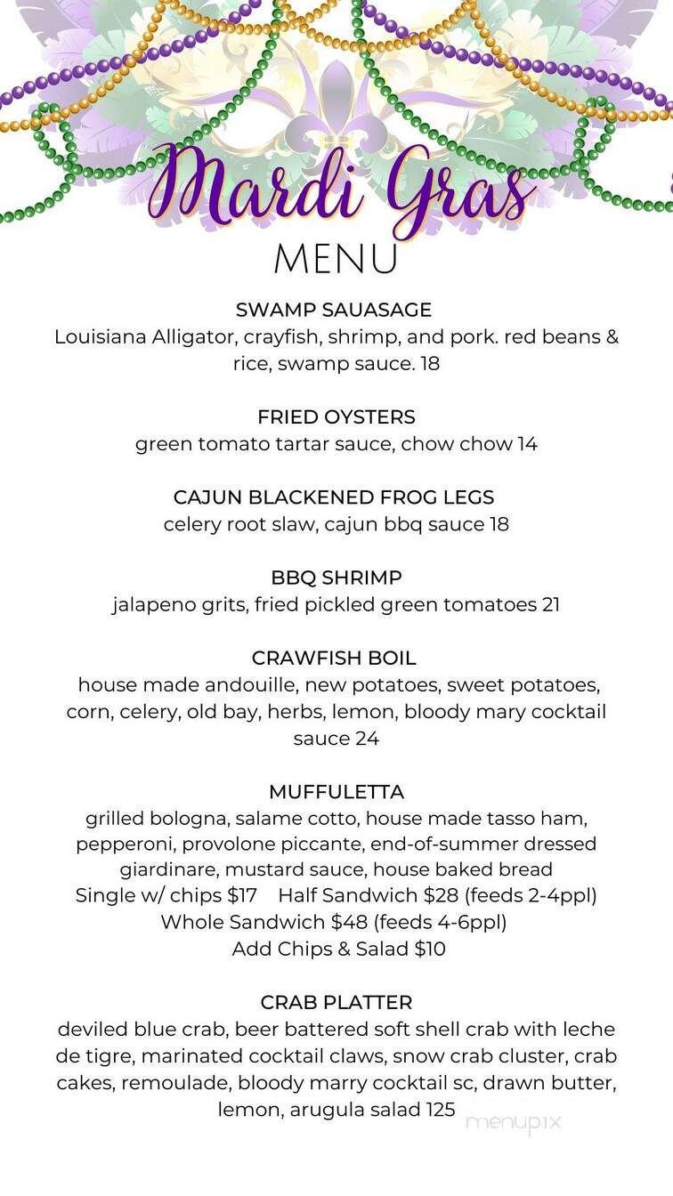 Lula Southern Cookhouse - Kansas City, MO menu_pic