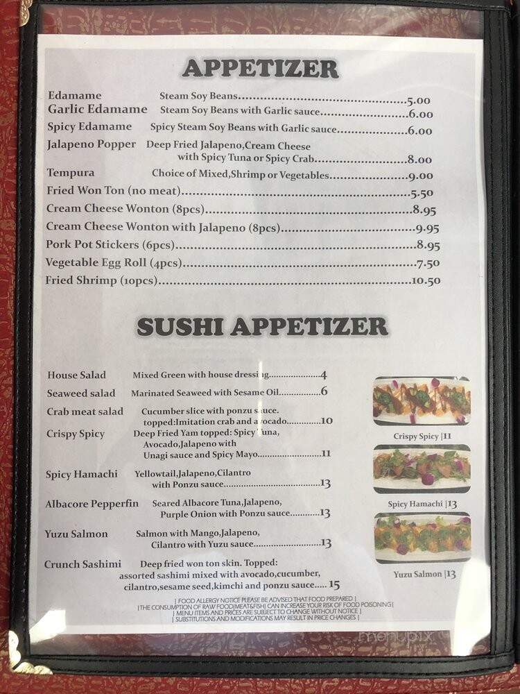 Mix Stix Asian Fusion - Soledad, CA menu_pic