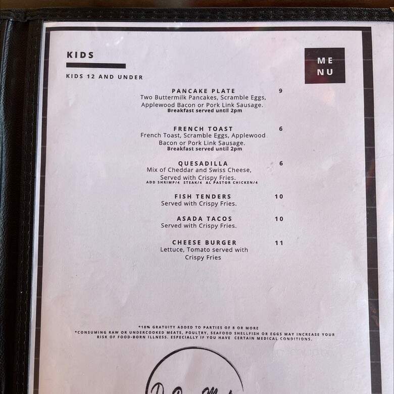 De Poca Madre - Corona, CA menu_pic