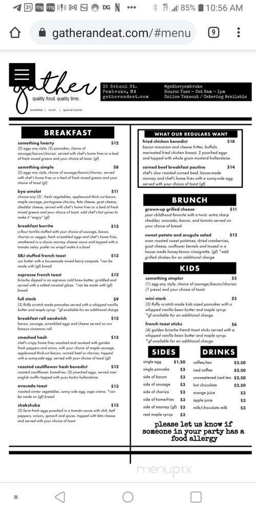 Gather - Pembroke, MA menu_pic