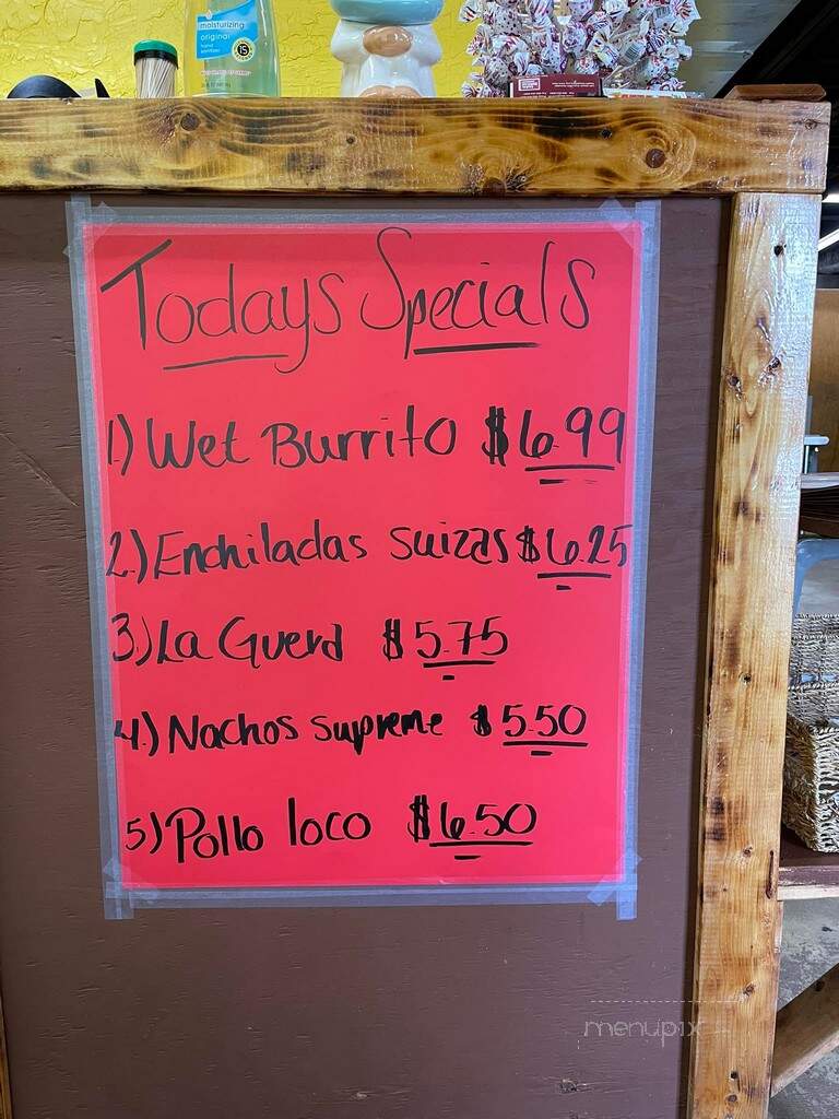 Santa Fe - Iuka, MS menu_pic