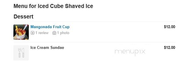Iced Cube Shaved Ice - Edinburg, TX