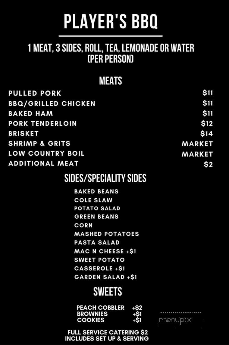 Player's BBQ - Edgemoor, SC menu_pic