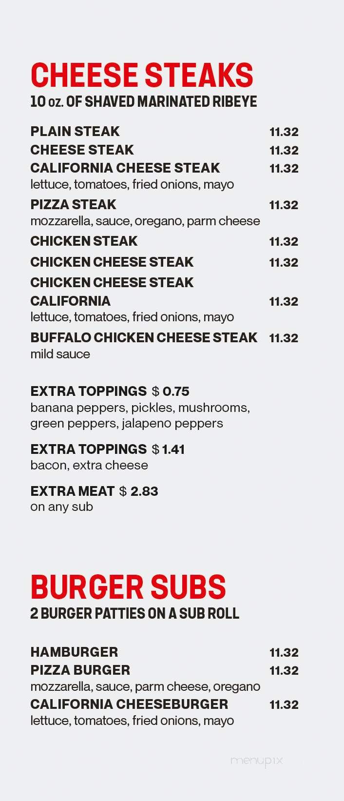 Serpone's Pizza - Berlin, MD menu_pic