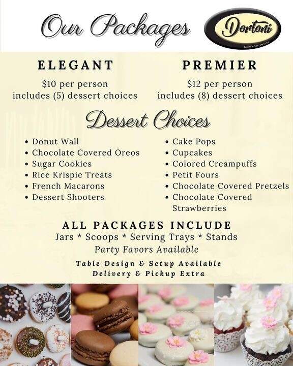 Dortoni Bakery - East Norwich, NY menu_pic