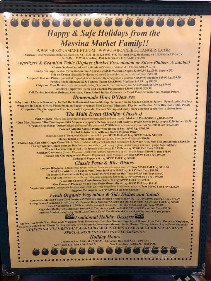 Dortoni Bakery - East Norwich, NY menu_pic