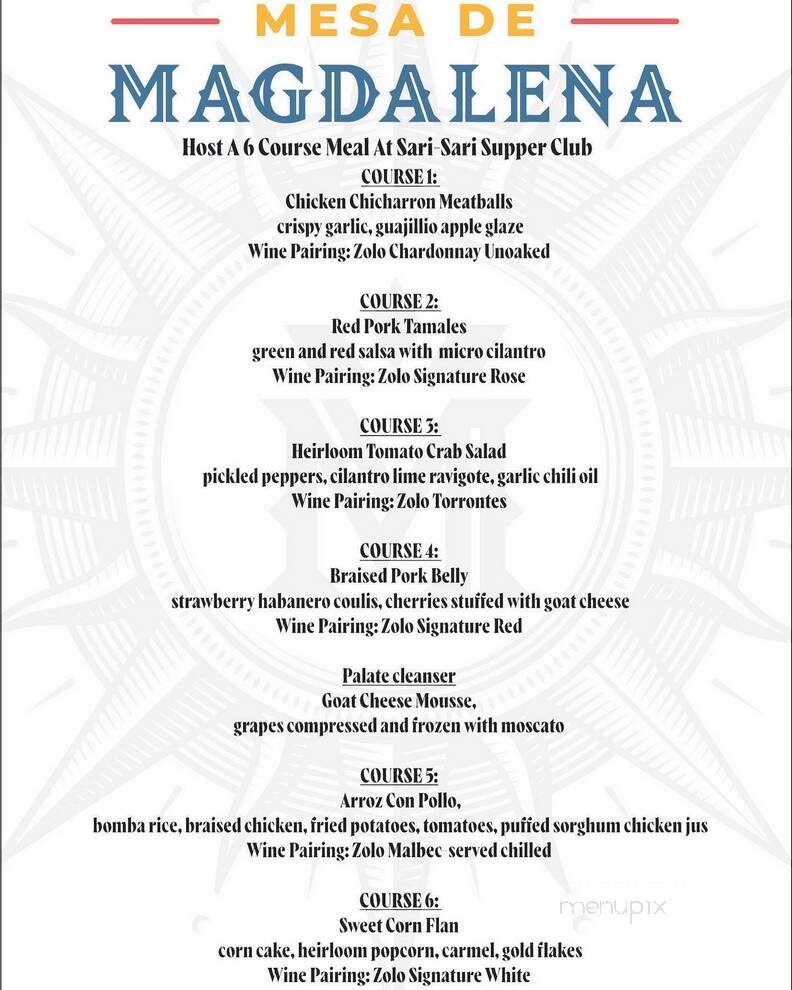 Sari-Sari Supper Club - San Antonio, TX menu_pic