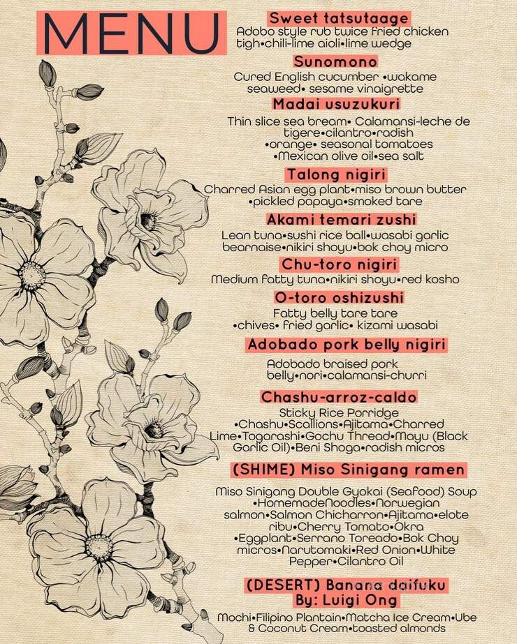 Sari-Sari Supper Club - San Antonio, TX menu_pic