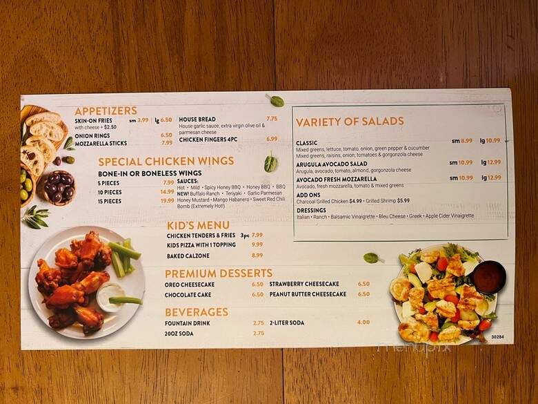 Pizza Pie - Glastonbury, CT menu_pic