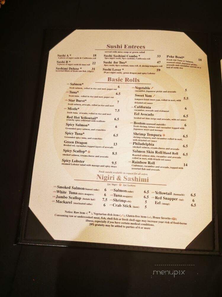 Maguro Sushi - Tulsa, OK menu_pic