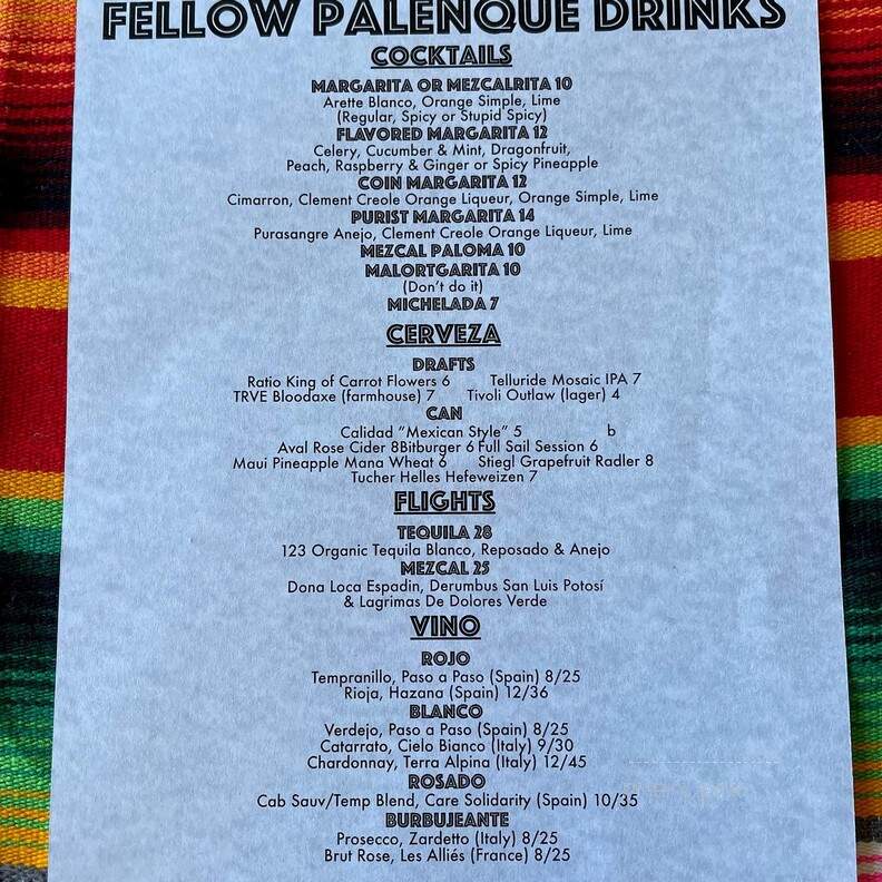 Fellow Traveler - Englewood, CO menu_pic