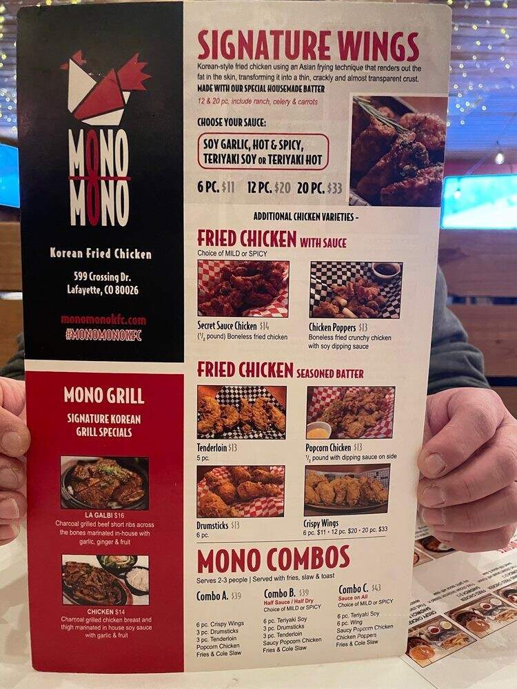 Mono Mono Korean Fried Chicken - Lafayette, CO