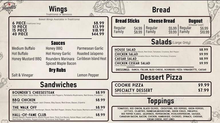 Rounder's Pizza - Yukon, OK menu_pic