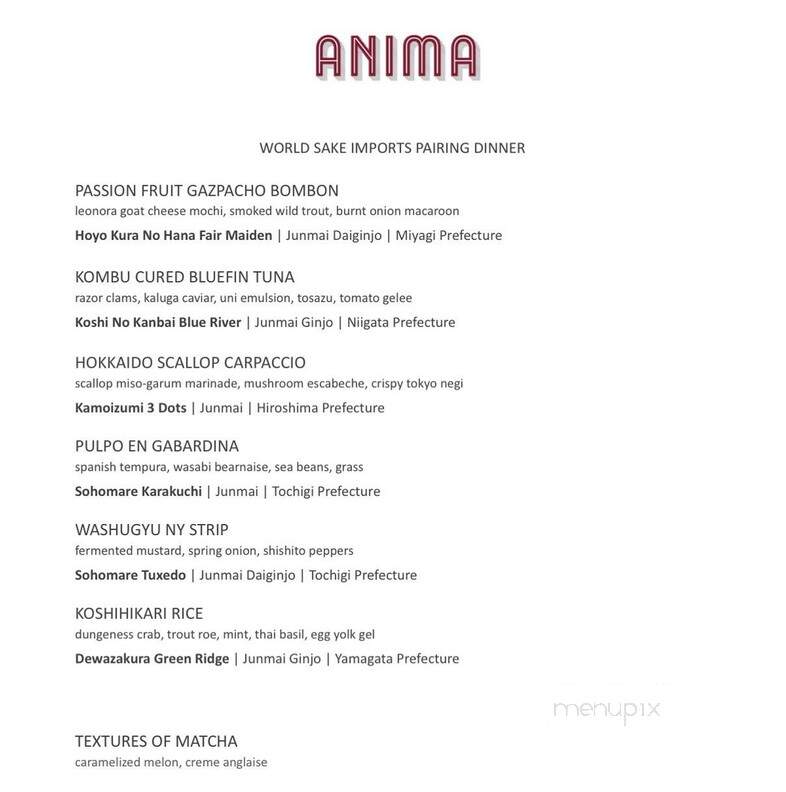 Anima by EDO - Las Vegas, NV menu_pic