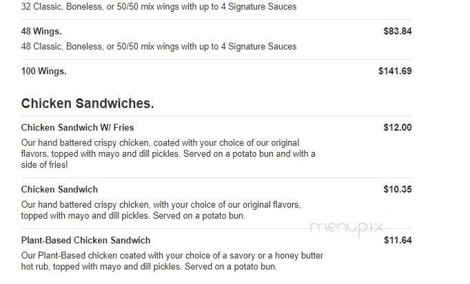 Detroit Wing Company - Allen Park, MI menu_pic