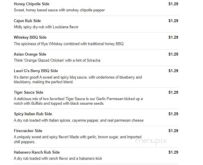 Detroit Wing Company - Allen Park, MI menu_pic