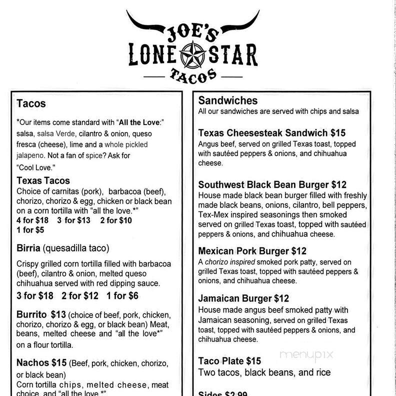 Joe's Lonestar Tacos - Canton, GA