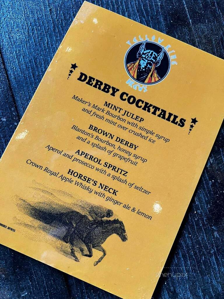 Yellow King Brews - Wallingford, CT menu_pic