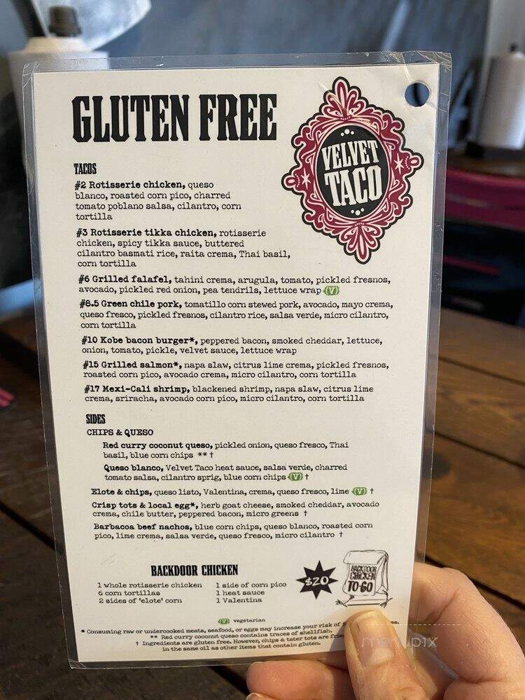 Velvet Taco - Tulsa, OK menu_pic