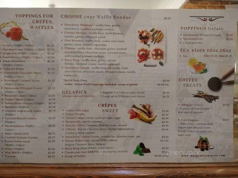 Belgian Yummies - Fort Myers, FL menu_pic
