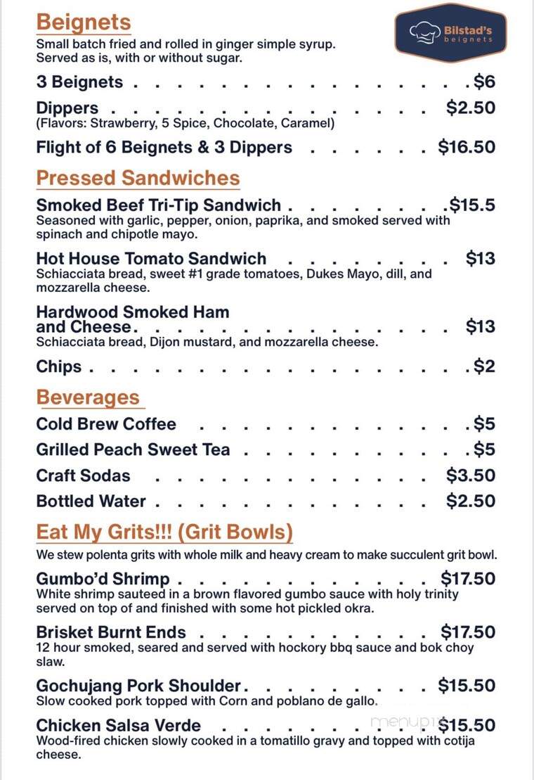 Bilstad's Beignets - Ashburn, VA menu_pic
