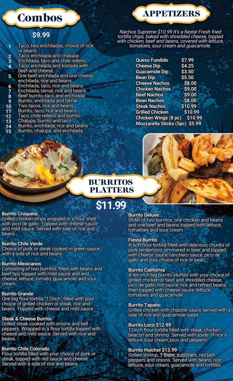Blue Tequila - Le Mars, IA menu_pic