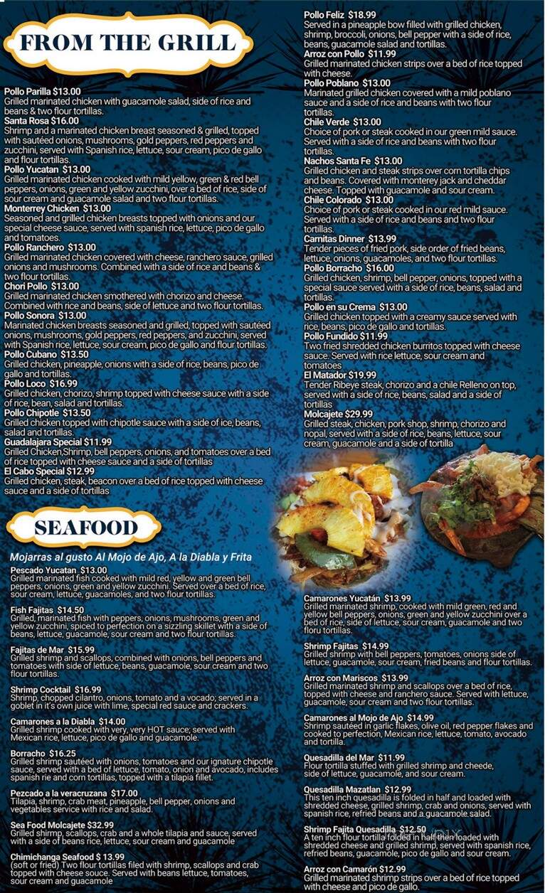 Blue Tequila - Le Mars, IA menu_pic