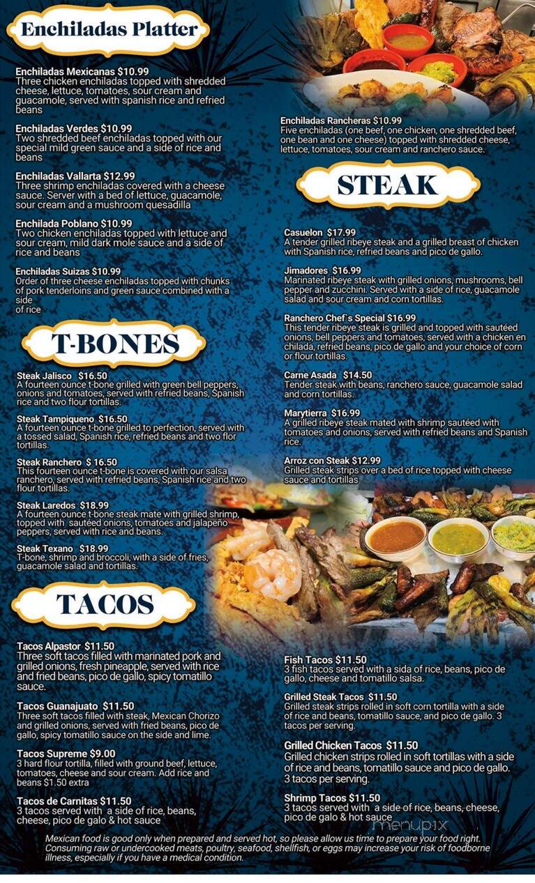 Blue Tequila - Le Mars, IA menu_pic