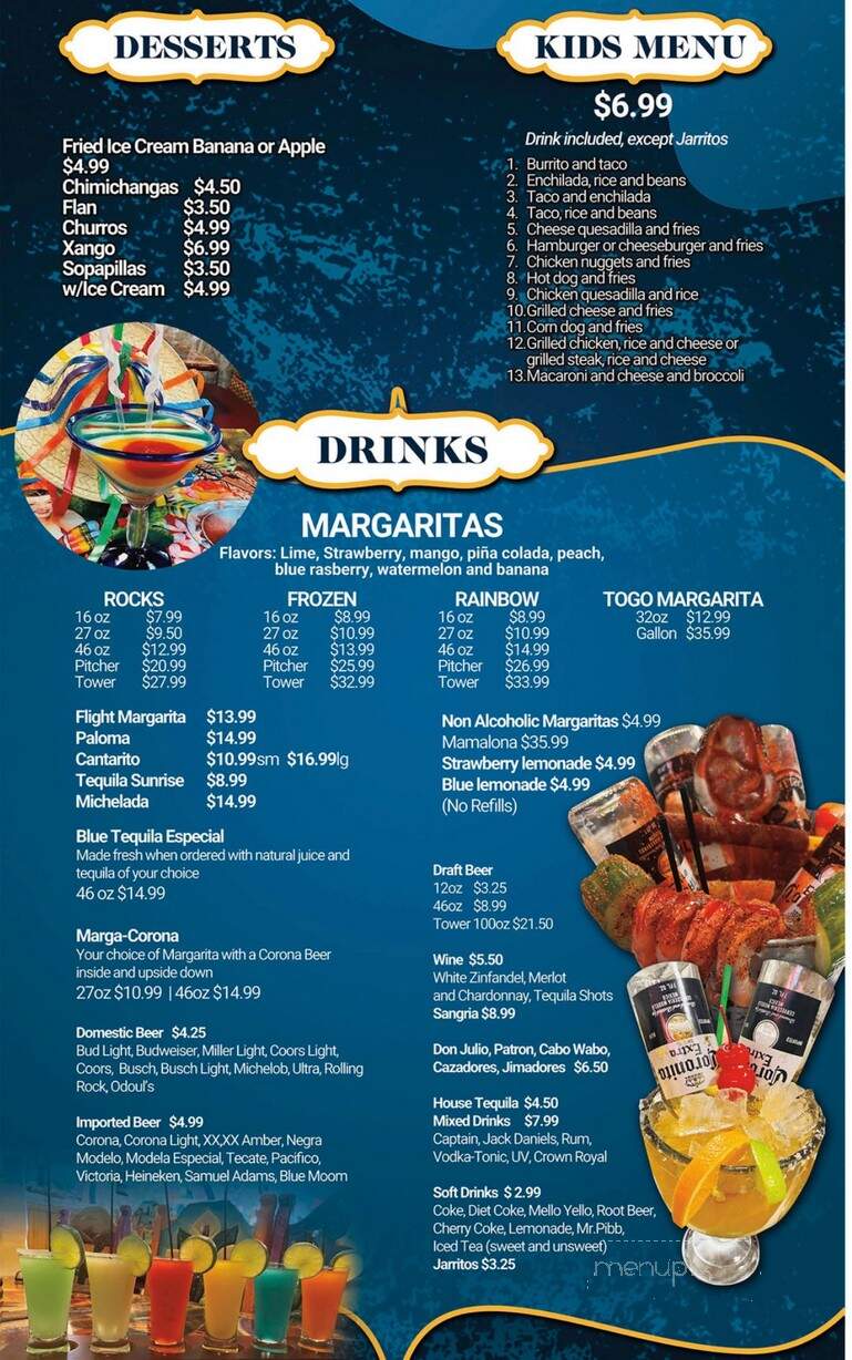 Blue Tequila - Le Mars, IA menu_pic