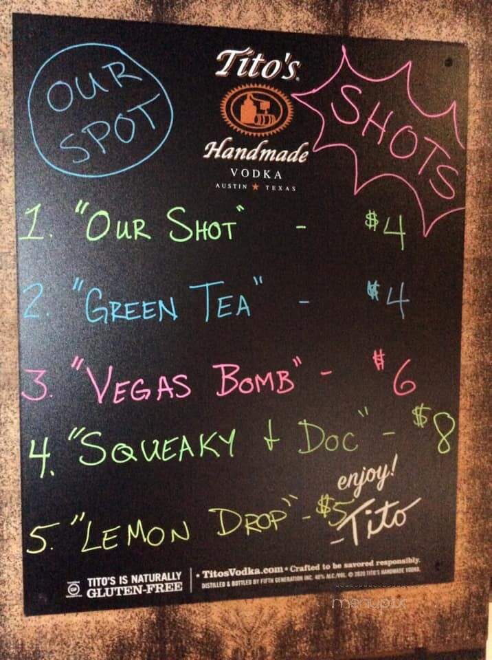 Our Spot - Gallatin, TN menu_pic