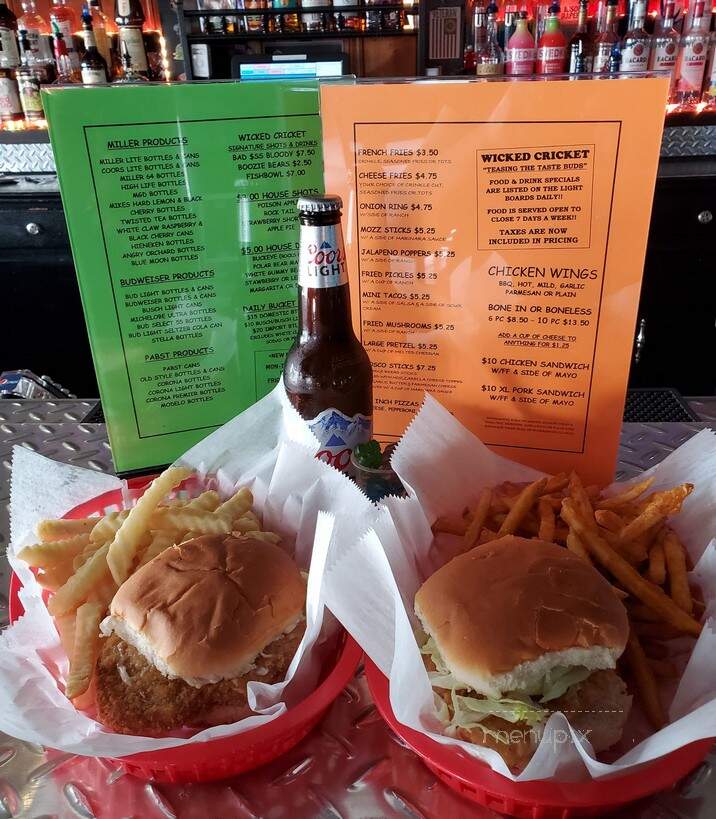Wicked Cricket Bar & Grill - Braceville, IL menu_pic
