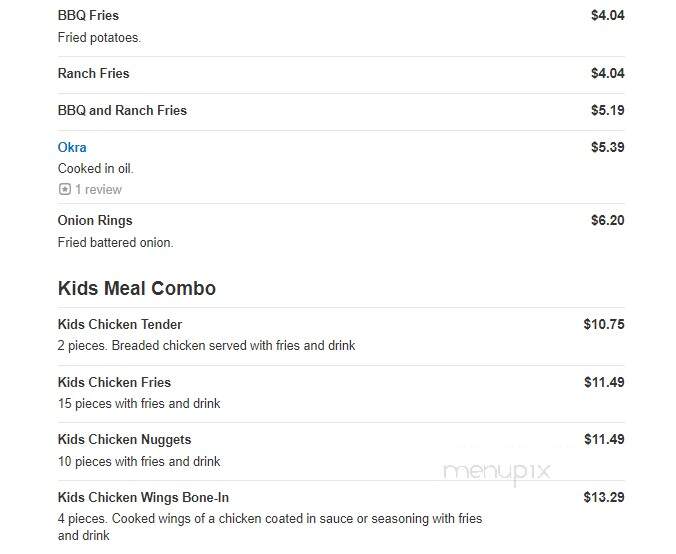 Wingsplus - Addis, LA menu_pic