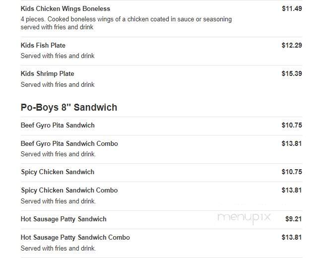 Wingsplus - Addis, LA menu_pic
