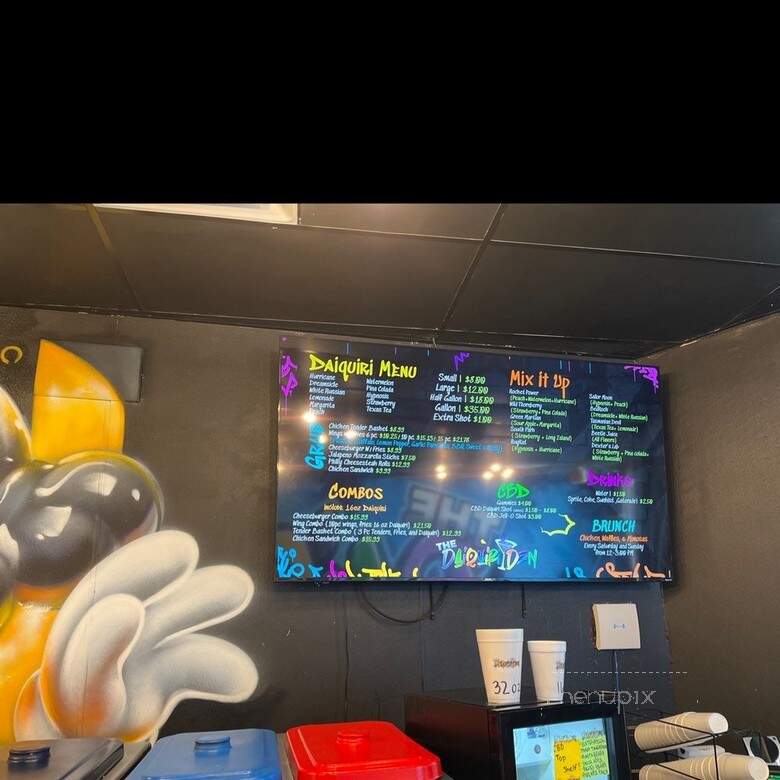 The Daiquiri Den - Grand Prairie, TX menu_pic