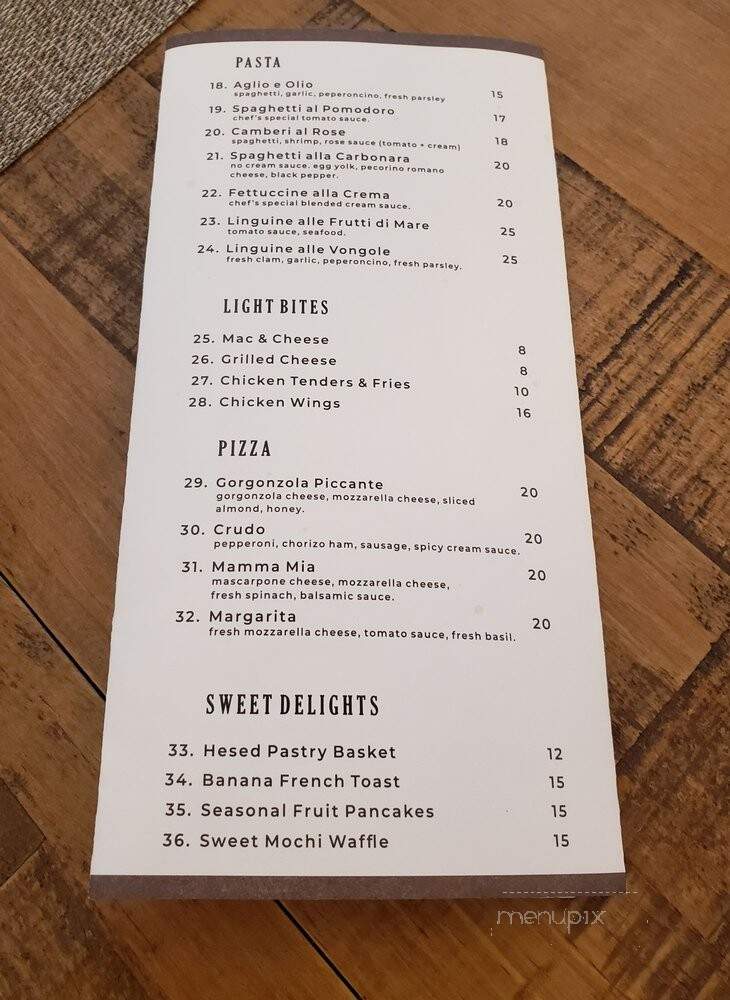 Cafe Hesed - Little Ferry, NJ menu_pic