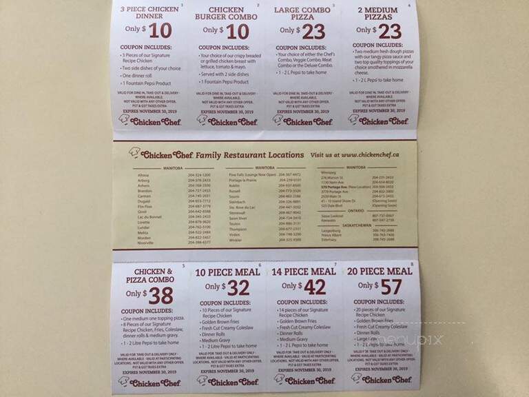 Chicken Chef - Sainte Rose du Lac, MB menu_pic