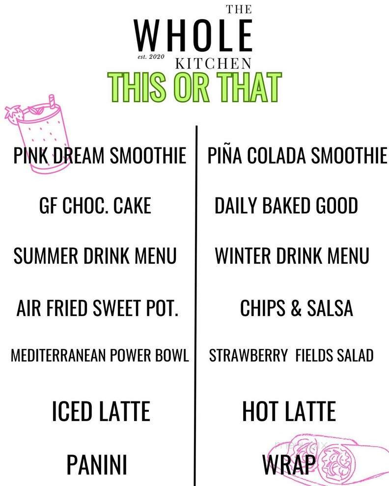 The Whole Kitchen - Marshfield, MO menu_pic