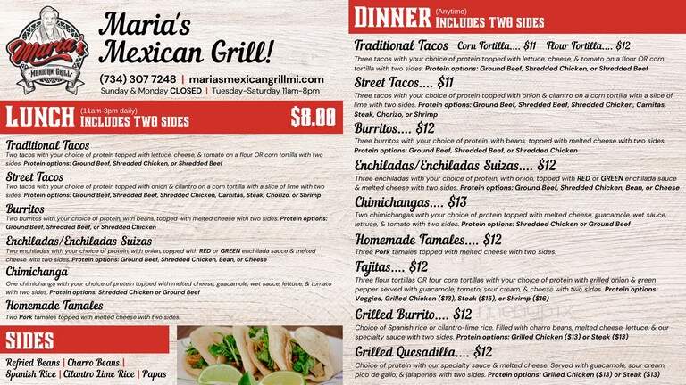Maria's Mexican Grill - Trenton, MI