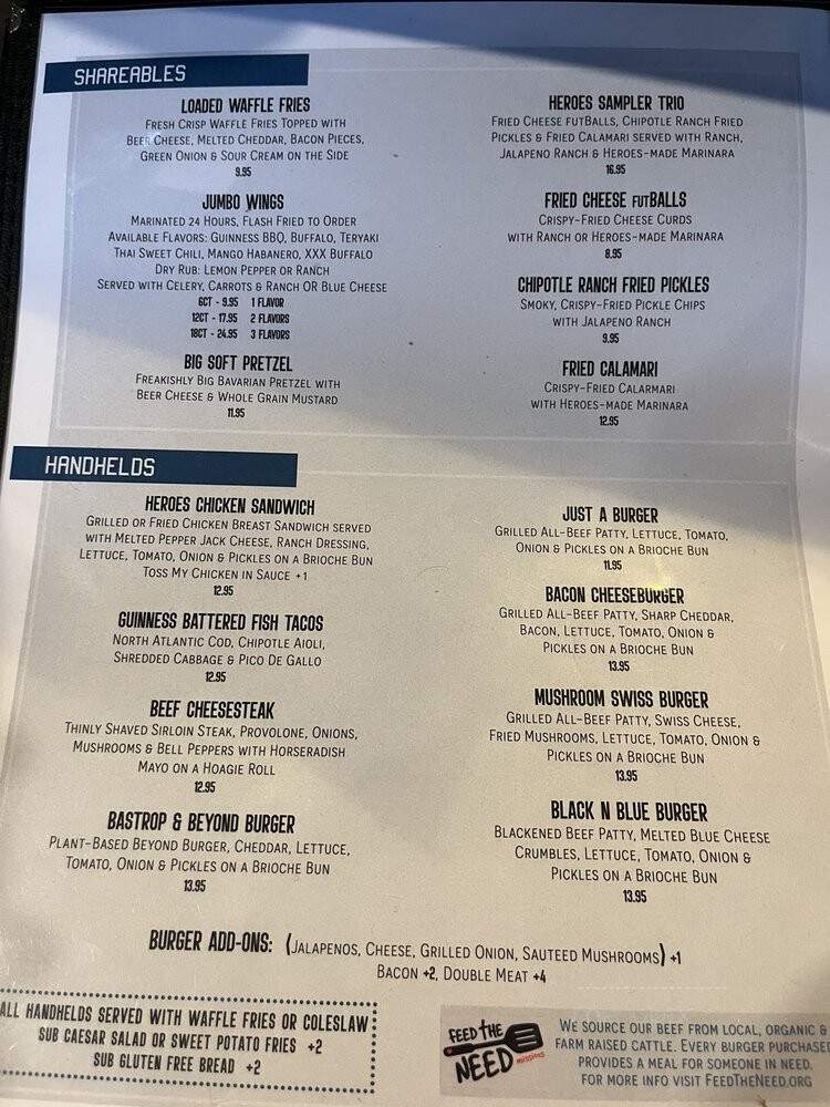 Heroes Sports Bar & Scratch Kitchen - Bastrop, TX