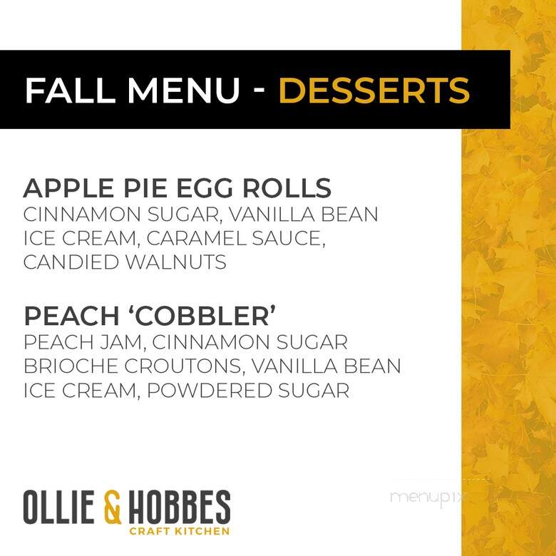 Ollie & Hobbes Craft Kitchen - Lincoln, NE menu_pic