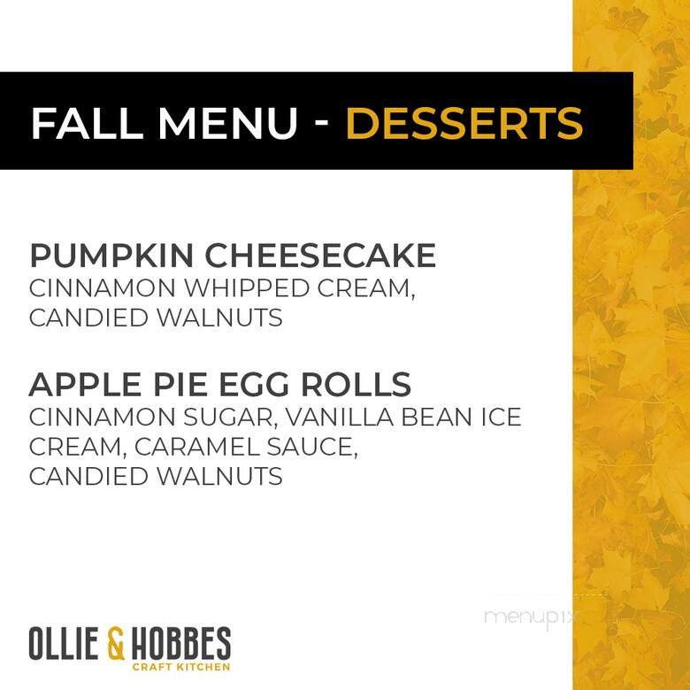 Ollie & Hobbes Craft Kitchen - Lincoln, NE menu_pic